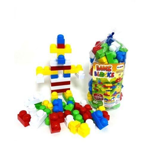 Пластиковий конструктор "Юні будівельники", 60 дет