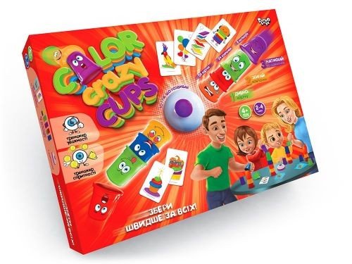 Настільна розважальна гра "Color Crazy Cups", укр