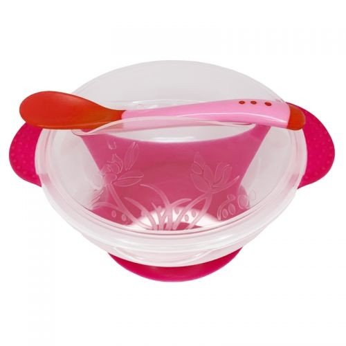 Набір для годування, прозорий, червоний