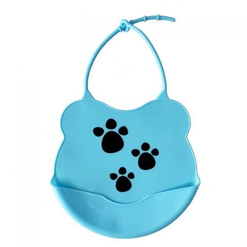 Слинявчик силіконовий, блакитний