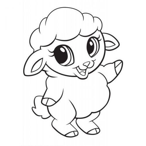 Розпис по полотну "Баранчик"