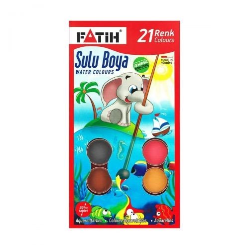 Набір сухих фарб "Акварель", 21 колір