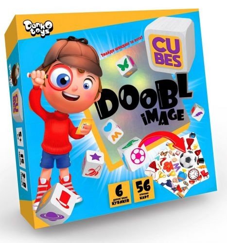Настільна гра "Doobl Image Cubes", укр