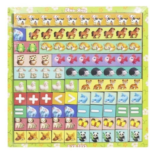 Сортер "Математичні сходи: Тварини"