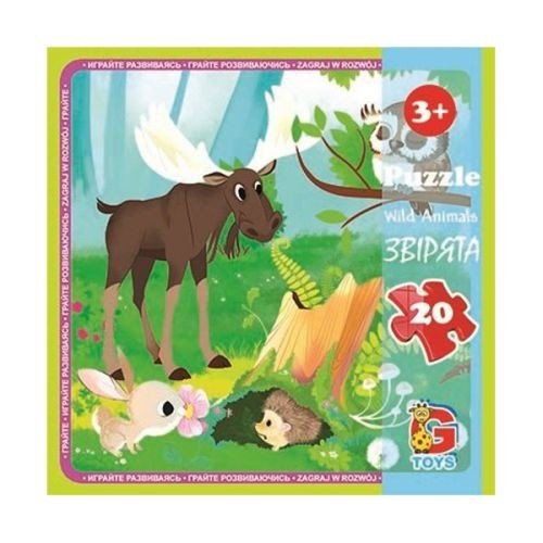 Пазли "Лісові жителі", 20 елементів