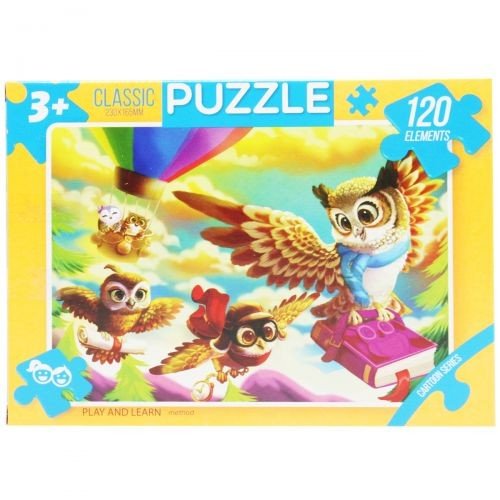 Пазли "Веселі сови", 120 елементів