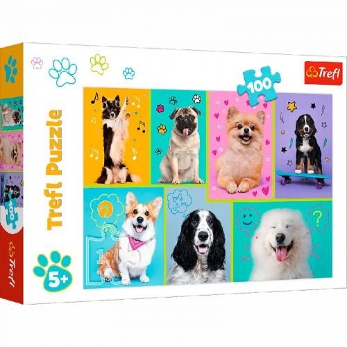 Пазли "Смішні цуценята", 100 елем.