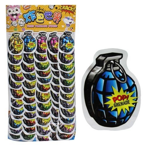 Бомбочка хлопушка "Граната", 60 шт