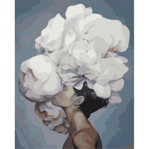 [0183] Картина по номерах 0183 ОРТ Девушка с цветком 40*50