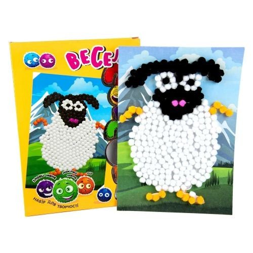 Набор для творчества "Веселые помпоны - овечка" (укр)