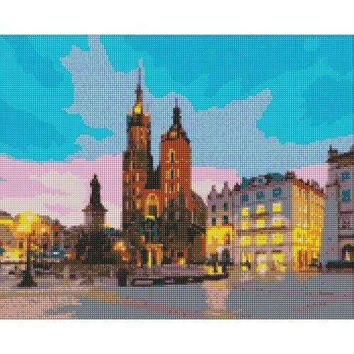 Алмазна мозаїка "Вечірній Краков" 40х50см