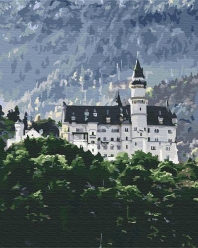 Картина за номерами "Пейзаж на Нойшванштайн" ★★★