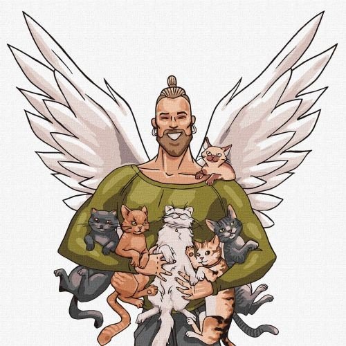 Картина за номерами "Рятівник тваринок" ★★★★★