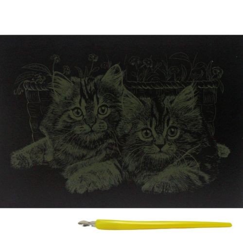 Гравюра "Gold Metallic: Кошеня" (А5) Економ