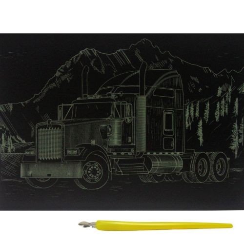 Гравюра "Gold Metallic: Тягач" (А5) Економ