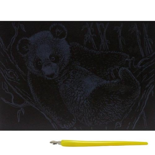 Гравюра "Silver Metallic: Панда" (А5) Економ