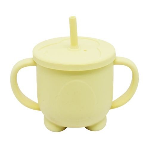 Силіконова чашка-поїлка, 200 мл, жовта