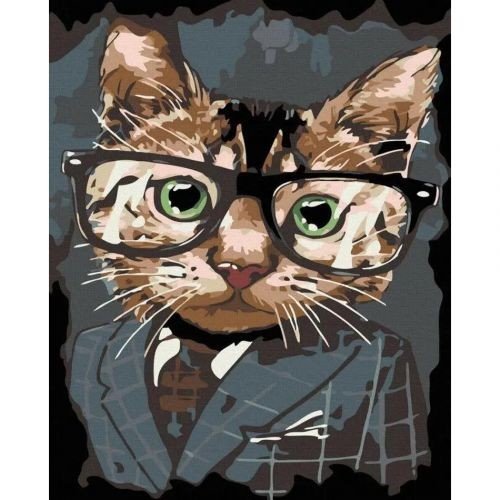 Картина за номерами "Кот"