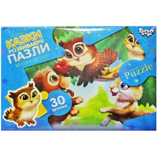 Пазли "Сови з тваринами" (30 елементів)