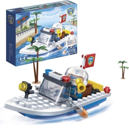 Конструктор "Поліція" (58 елм.) Поліцейський катер / Banbao
