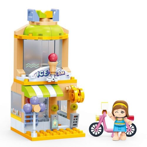 Конструктор "Центральна вулиця" (108 елм.) Будиночок з морозивом / Banbao