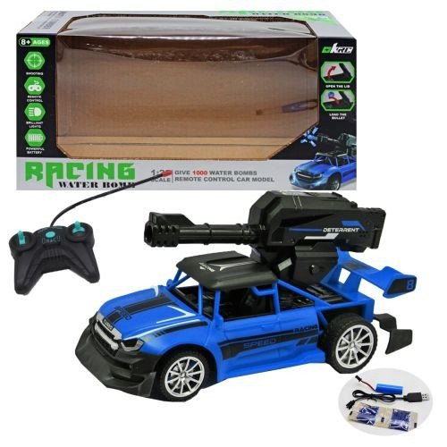 Машина з гарматою на радіокеруванні, синя