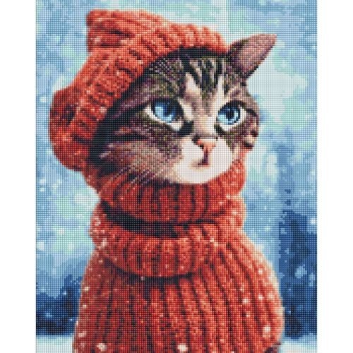 Алмазна мозаїка "Дивовижна киця"