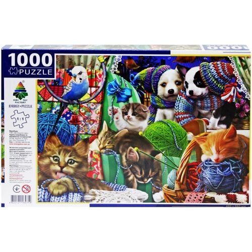 Пазли "Цуценята та кошенята", 1000 елементів