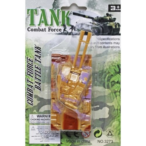 Машинка пластикова "Танк", різні кольори