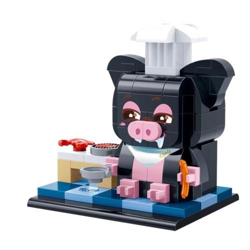 Конструктор "Персонаж: Свинка шеф" (140 елм.)