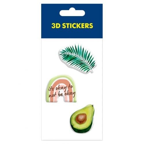 Набір 3D стікерів "Green" (1 аркуш)