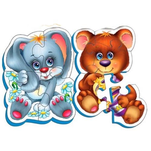 Мʼякі бебі пазли "Лісові жителі" (2 пазли)