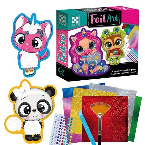 Набір для творчості  "Foil Art. Чарівні тваринки" (укр)