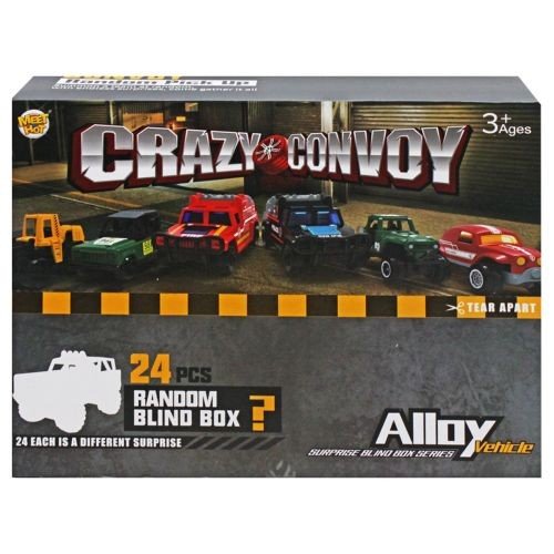 Набір машинок-сюрпризів "Crazy convoy" (24 шт)