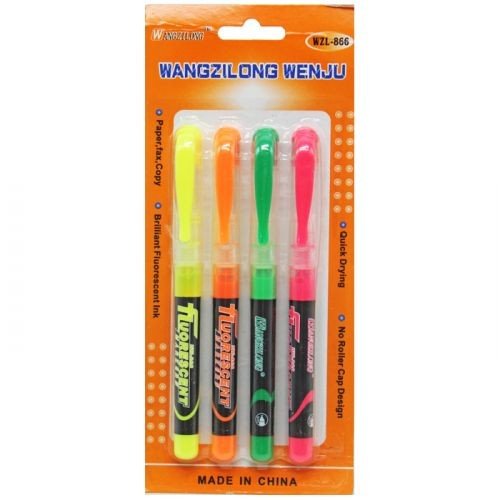 Набір неонових хайлайтерів (4 кольори)