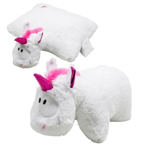 Мʼяка подушка-складушка "Єдиноріг" (білий)