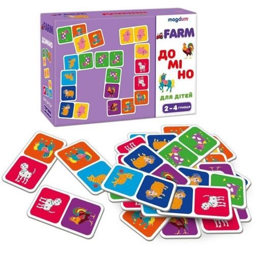Настільна гра "Доміно: Ферма" (29 елем)