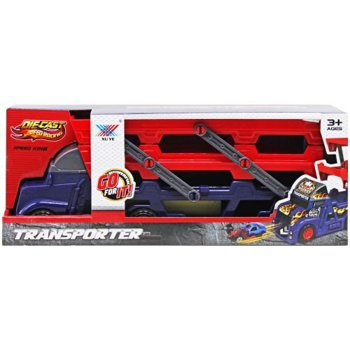 Трейлер із машинками 4 машинки в наборі