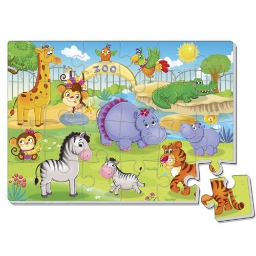 Гра розвиваюча Vladi Toys мʼякі пазли А4 Малюк зможе "Зоопарк"