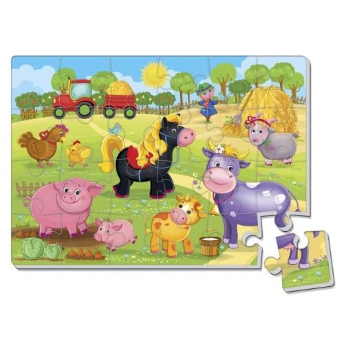 Гра розвиваюча Vladi Toys мʼякі пазли А4 Малюк зможе "Ферма"