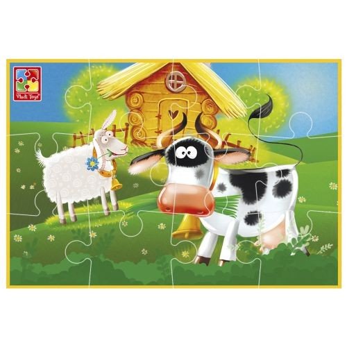Гра розвиваюча Vladi Toys мʼякі пазли  А5 Малюк зможе "Ферма"