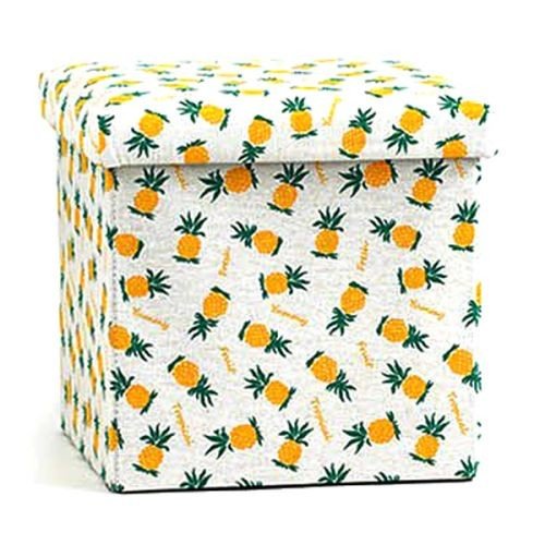 Кошик-пуфик для іграшок складаний "Ананас"