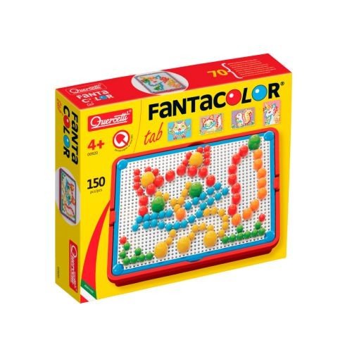 Набір - ДЛЯ ЗАНЯТЬ МОЗАЇКОЇ (10-15-20 mm фішки (160 шт.) + дошка 22х16 cm, переносний)