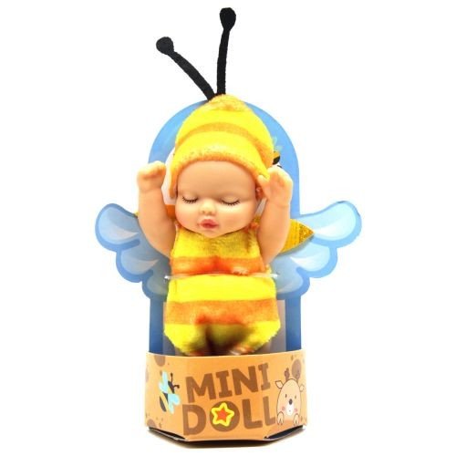 Пупс у костюмчику маленький "Бджілка" (11 см)