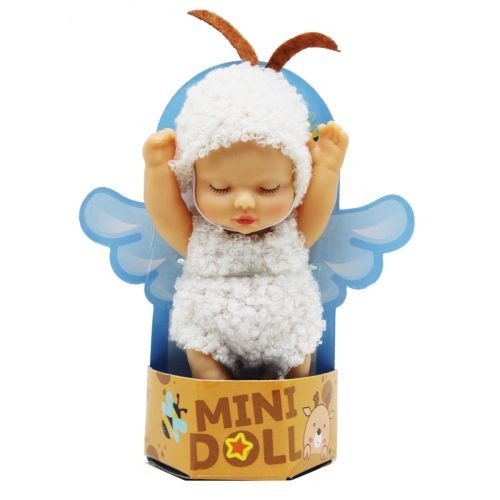 Пупс у костюмчику маленький "Кізочка" (11 см)