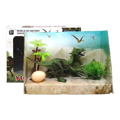 Фігурка динозавра з яйцем "Велоцираптор"