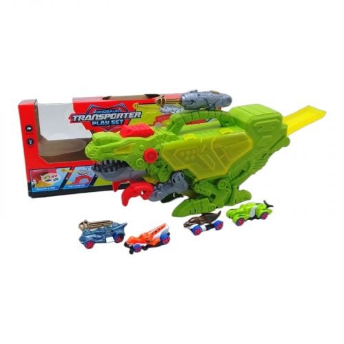 Трек-паркінг "Динозавр", 4 машинки, світло, звук