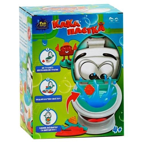 Розважальна гра "Какапастка" унітаз, 12 пу, 2 какапульти