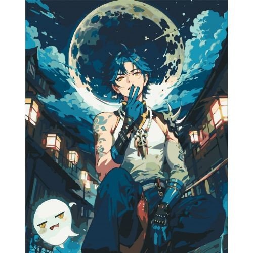 Картина по номерах "Сяо. Геншин Імпакт" 40x50 см