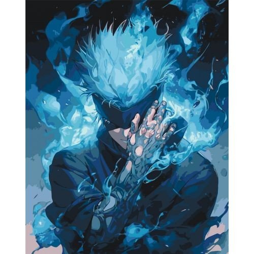 Картина по номерах "Магічна битва. Сатору Годжо" 40x50 см